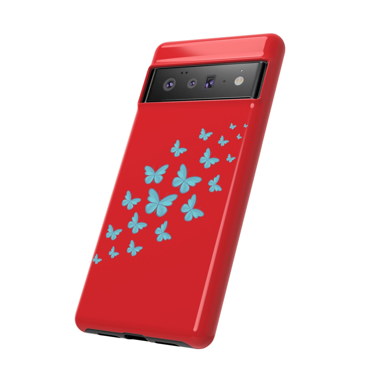 Butterflies in Red - Tough Cases iPhone Samsung Google Pixel - MahaCase
