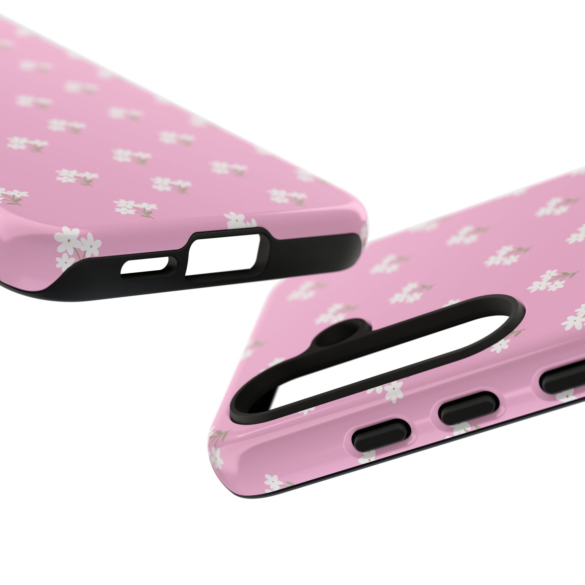 Floral Tough Phone Case - Pink Blossom Design - iPhone Samsung Galaxy Google Pixel - MahaCase