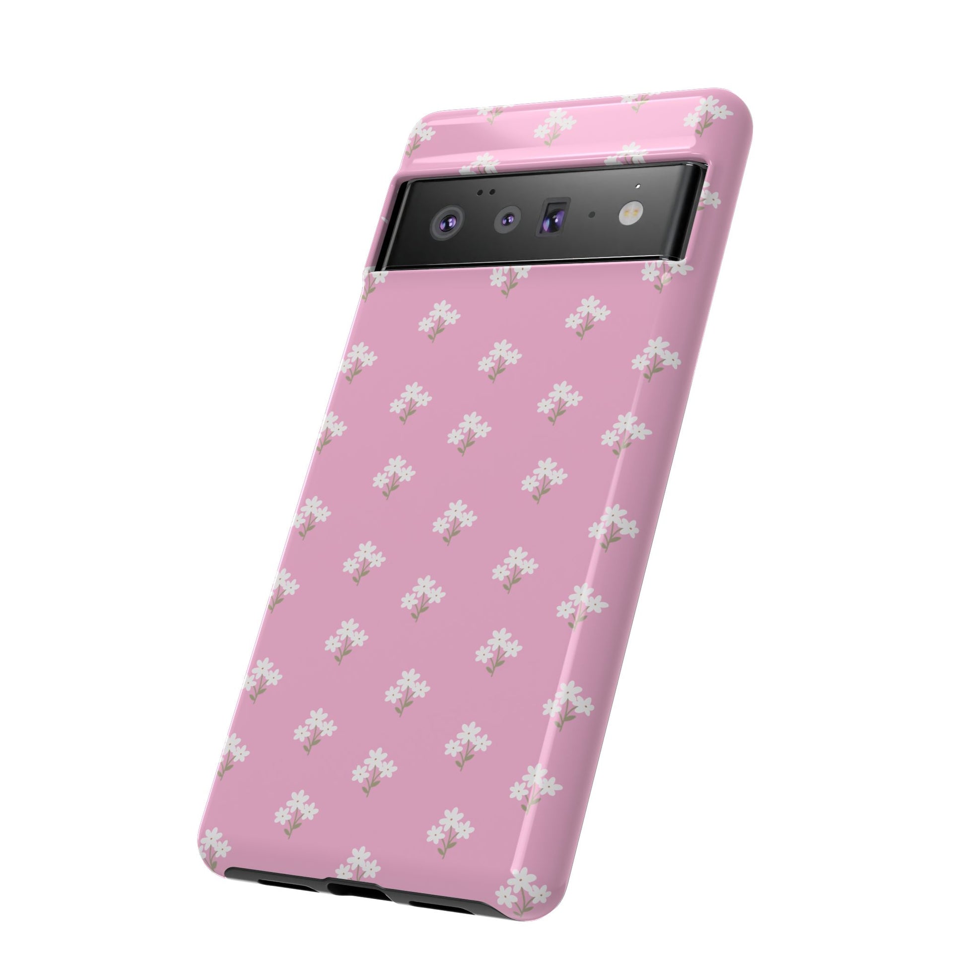 Floral Tough Phone Case - Pink Blossom Design - iPhone Samsung Galaxy Google Pixel - MahaCase
