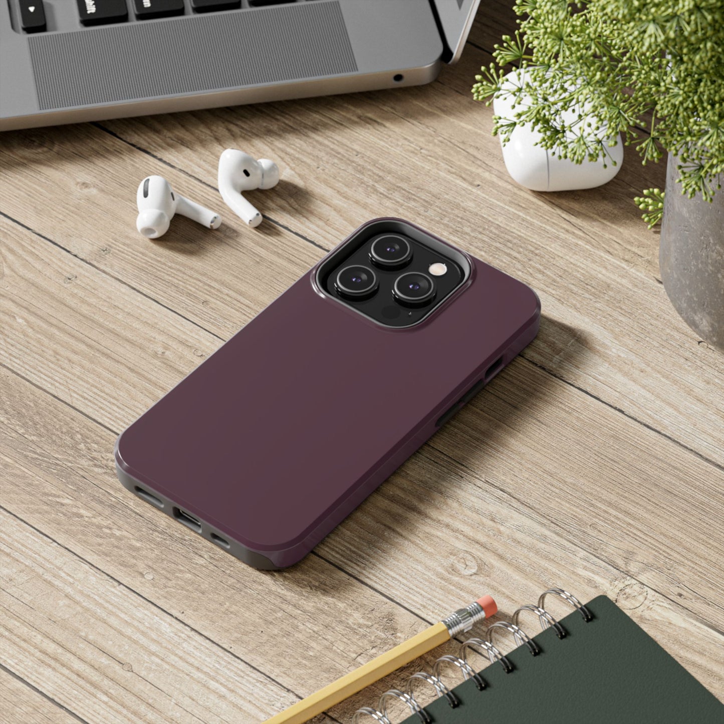Old Mauve Solid Color Tough Phone Cases - iPhone and Samsung - Fall Color