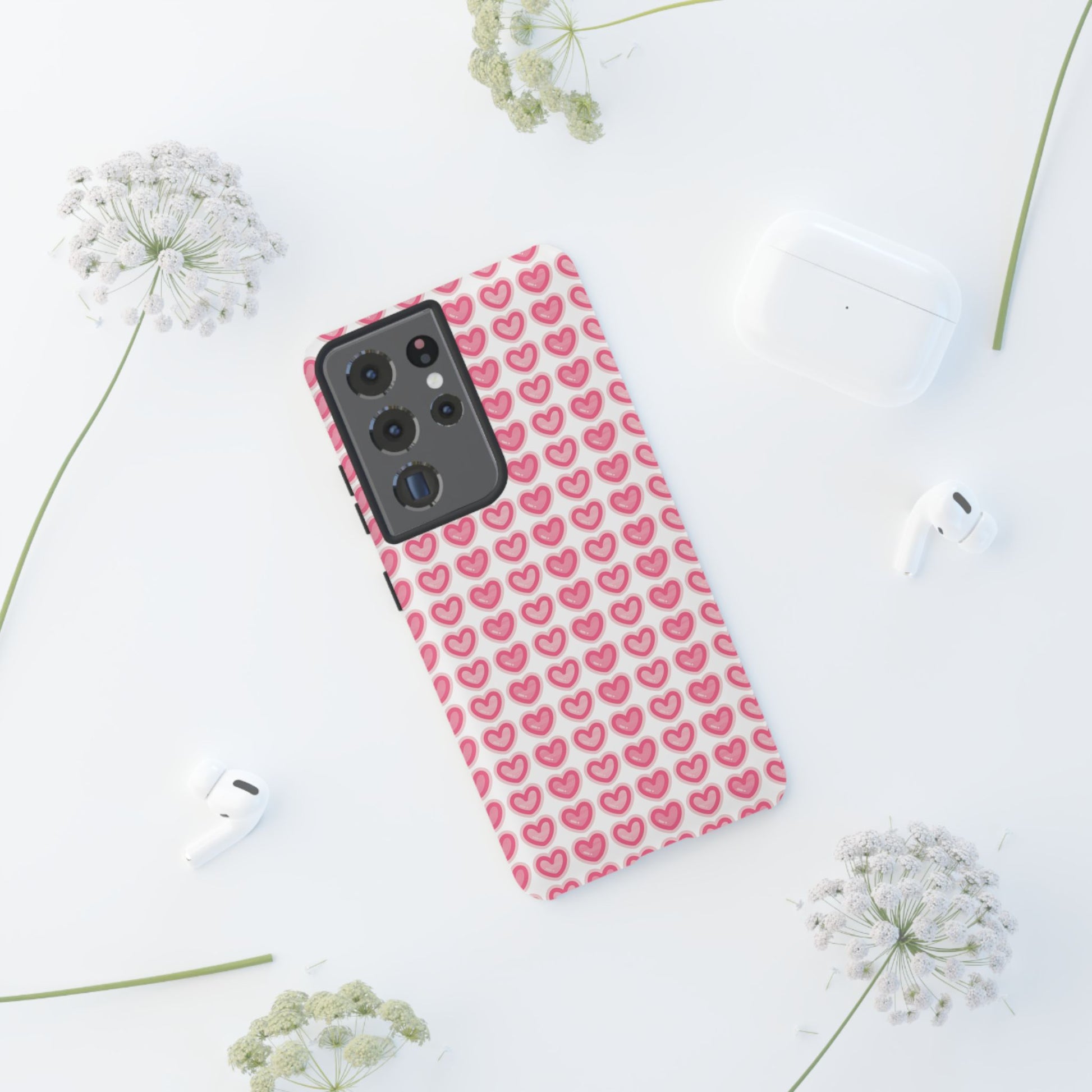 Hearts Pattern - Tough Cases iPhone Samsung Google Pixel - MahaCase