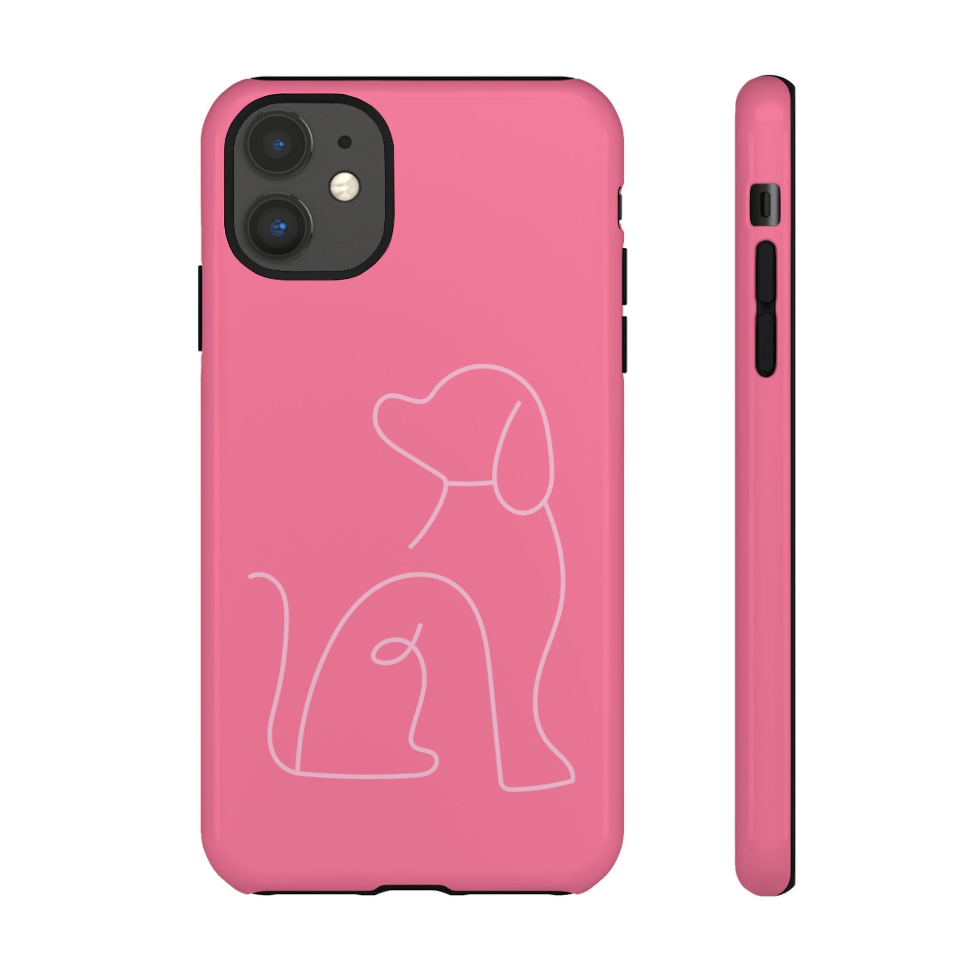 Pink Pup #10-Tough Cases iPhone Samsung Google Pixel - MahaCase
