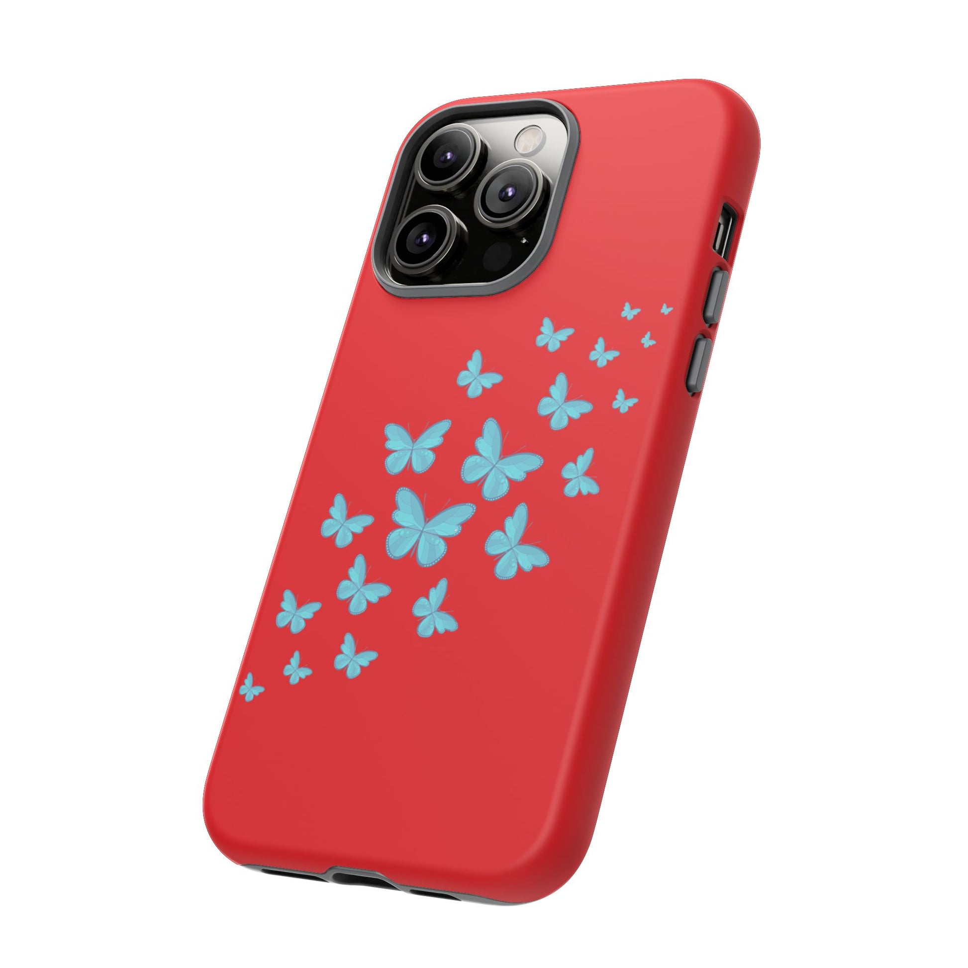 Butterflies in Red - Tough Cases iPhone Samsung Google Pixel - MahaCase