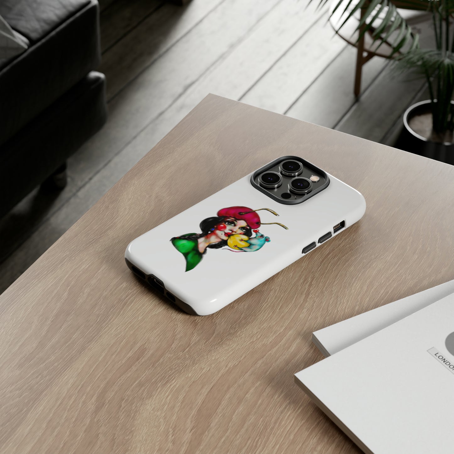 Design #211 White BKG-Tough Cases - MahaCase