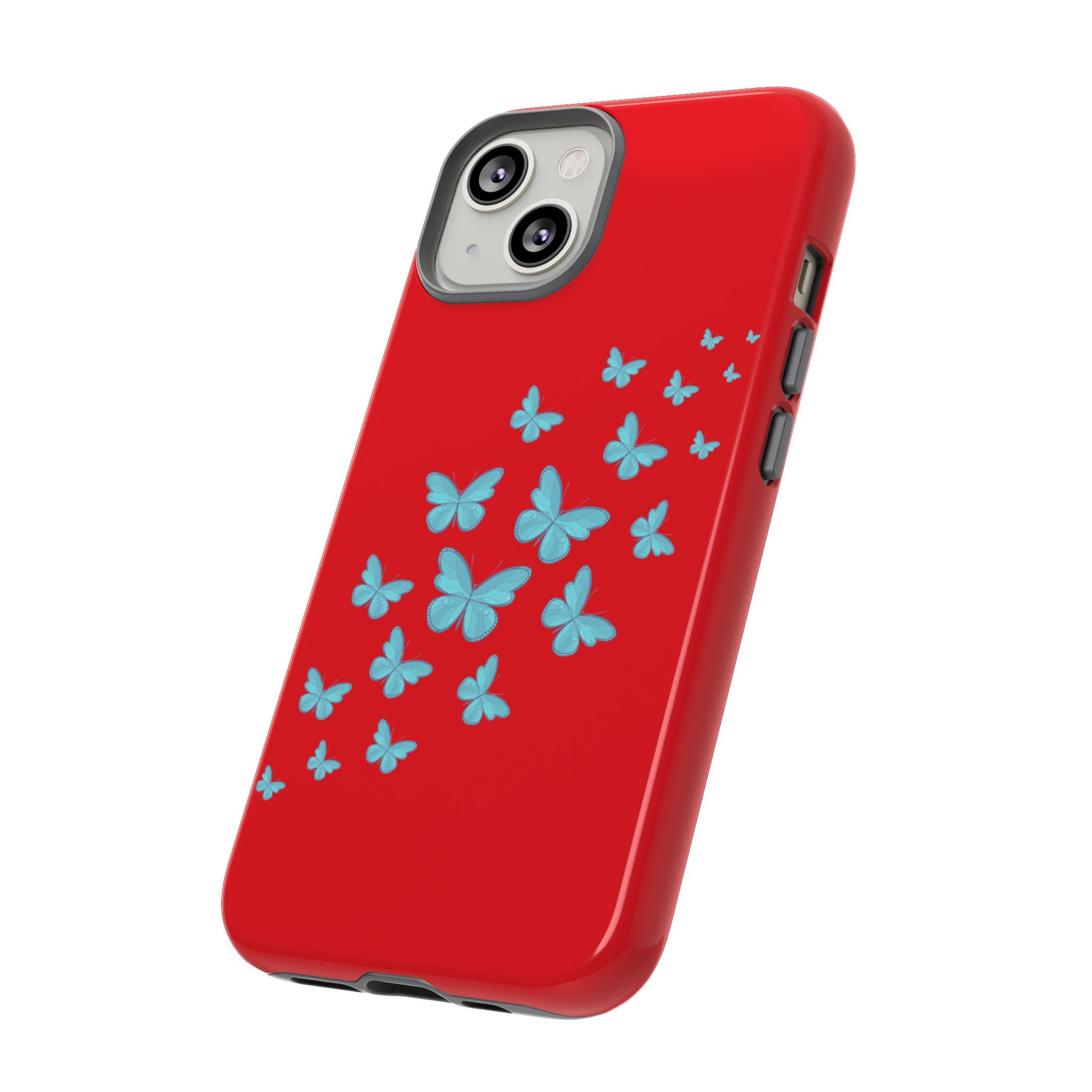 Butterflies in Red - Tough Cases iPhone Samsung Google Pixel - MahaCase