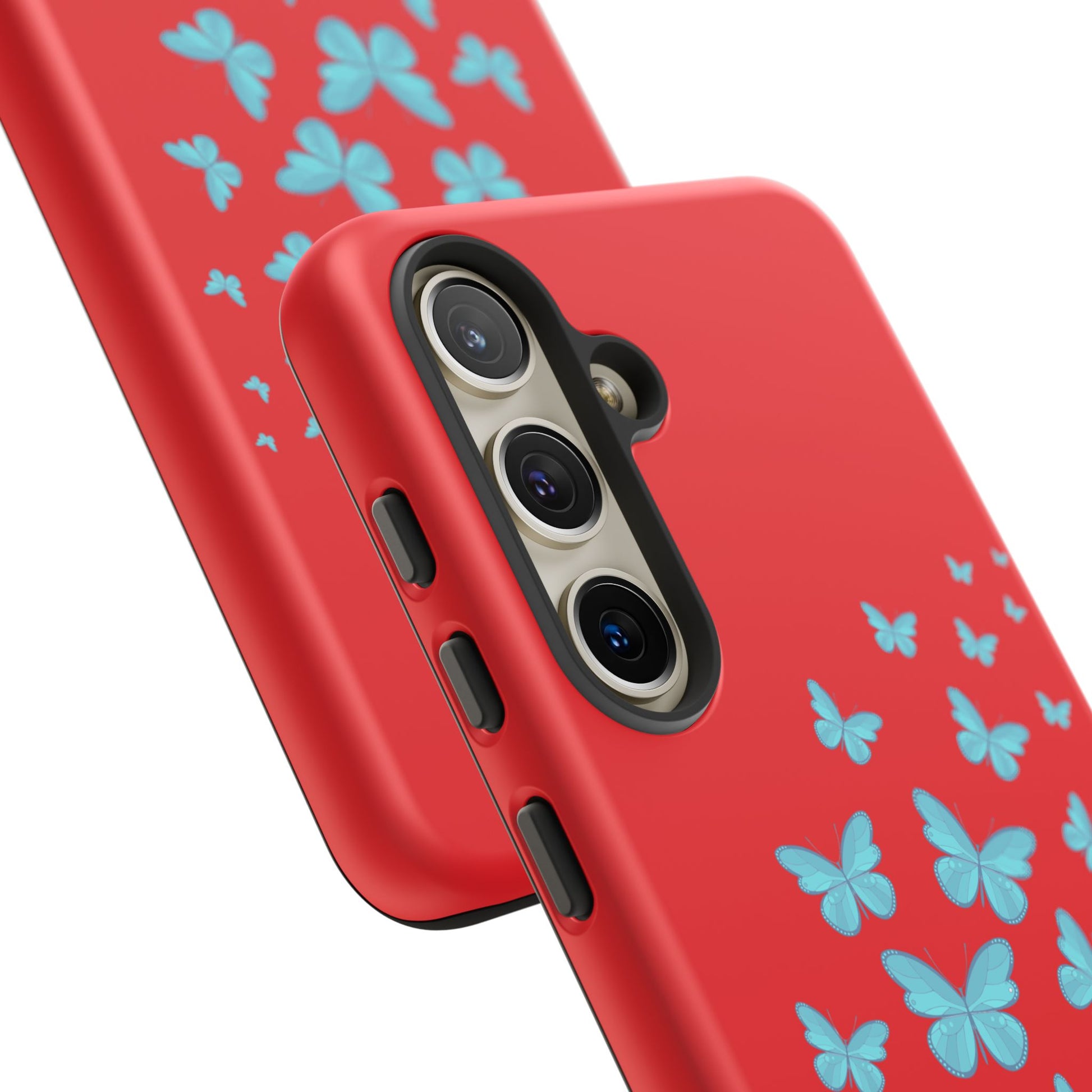 Butterflies in Red - Tough Cases iPhone Samsung Google Pixel - MahaCase