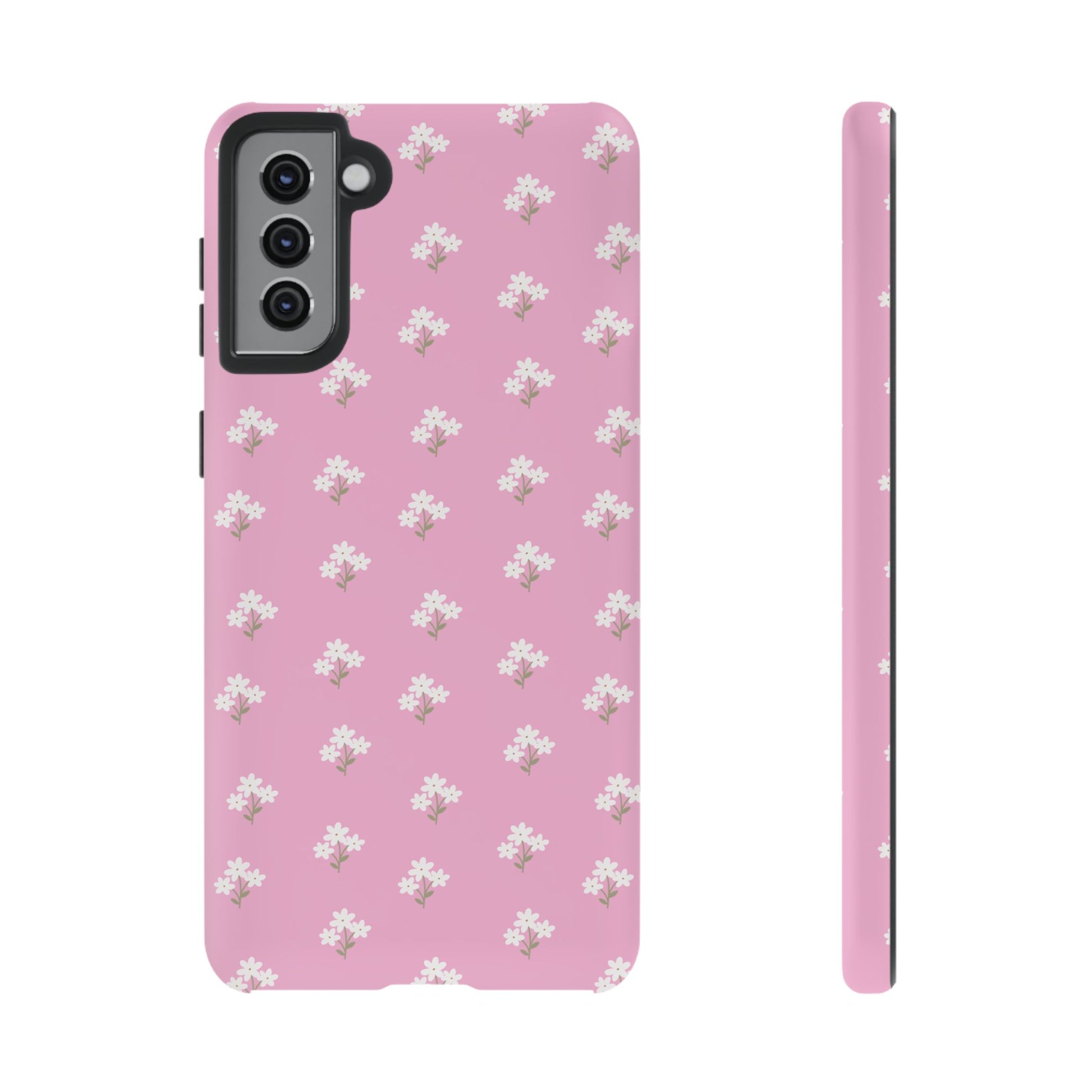 Floral Tough Phone Case - Pink Blossom Design - iPhone Samsung Galaxy Google Pixel - MahaCase
