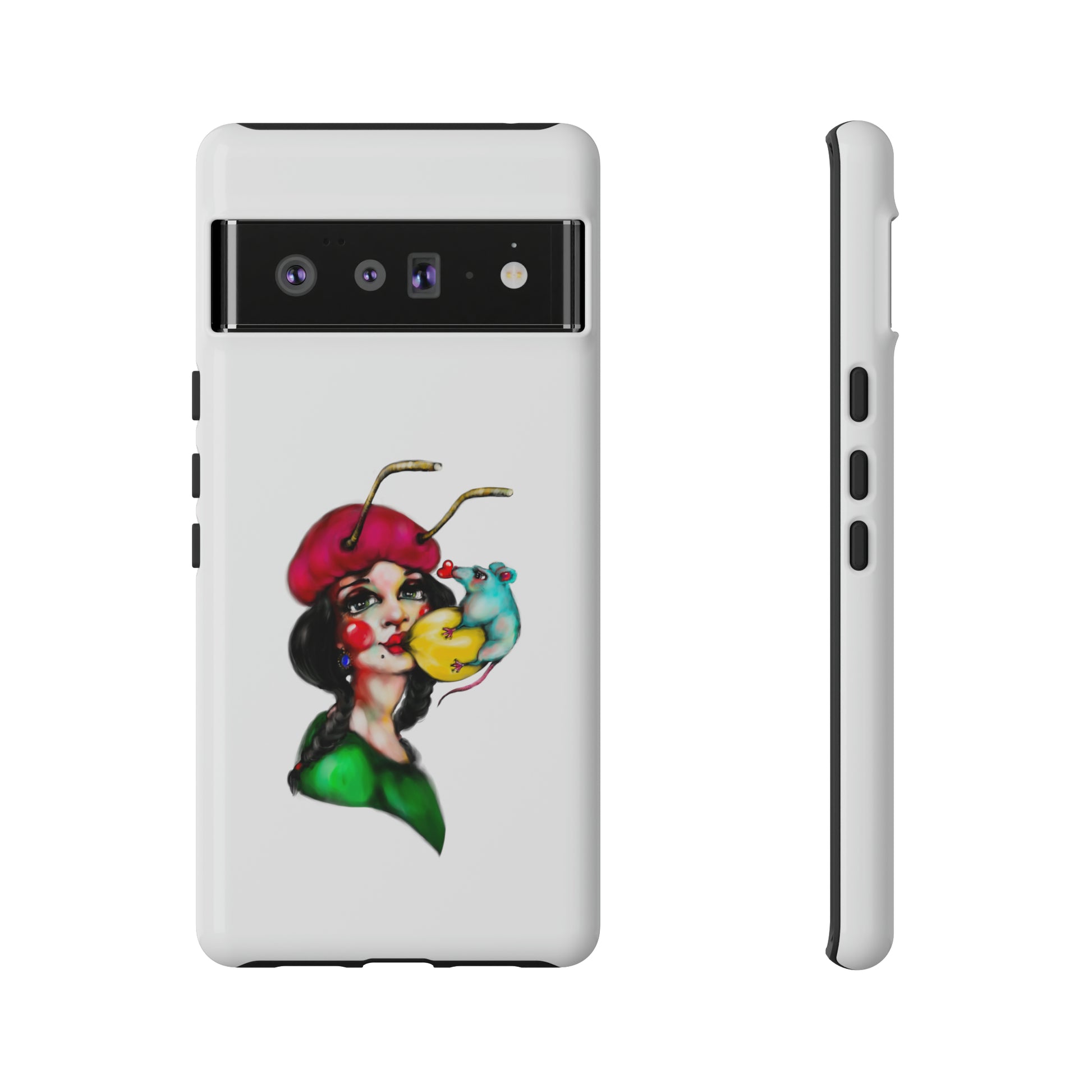 Design #211 White BKG-Tough Cases - MahaCase