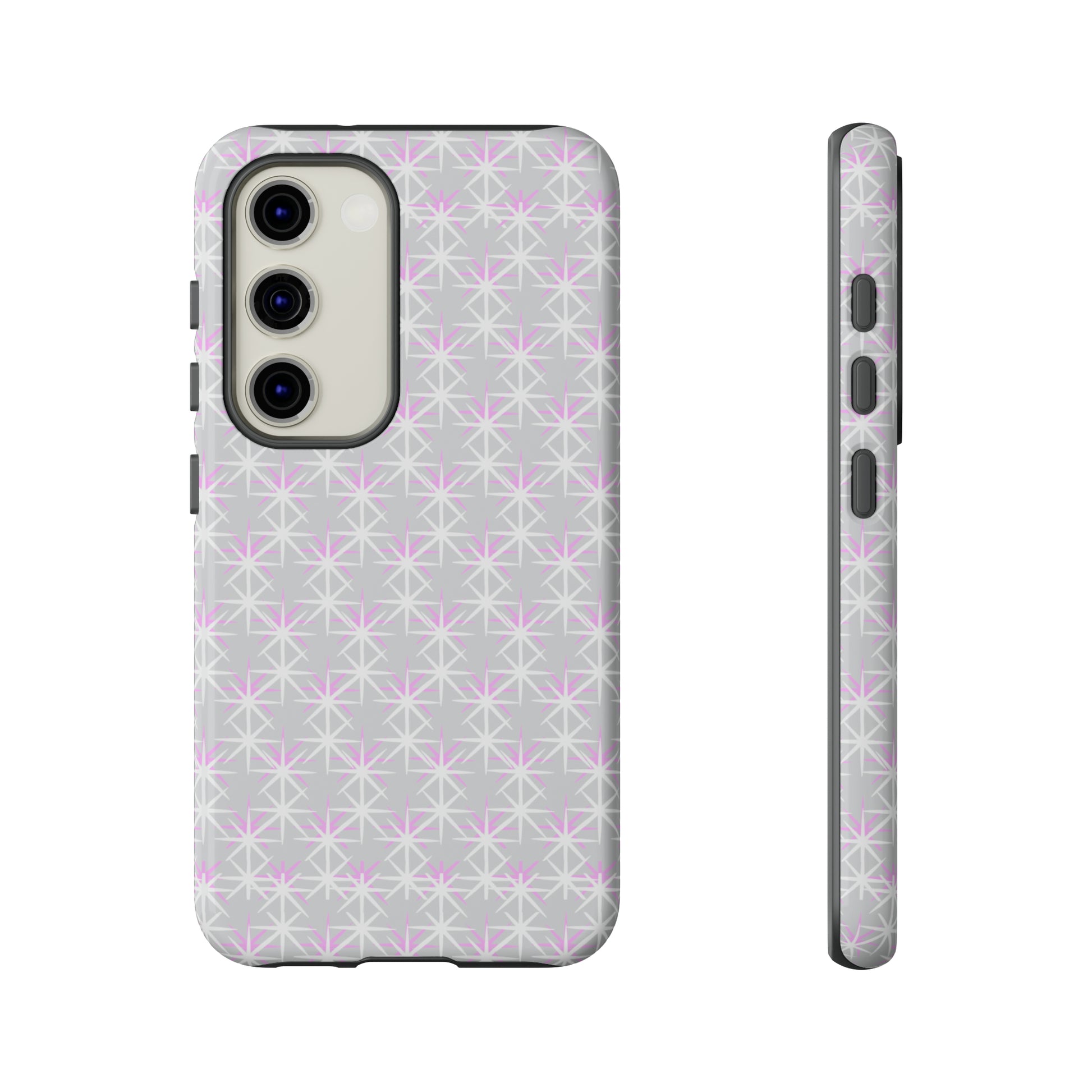Grey Skies, Pink Stars-Tough Cases - MahaCase