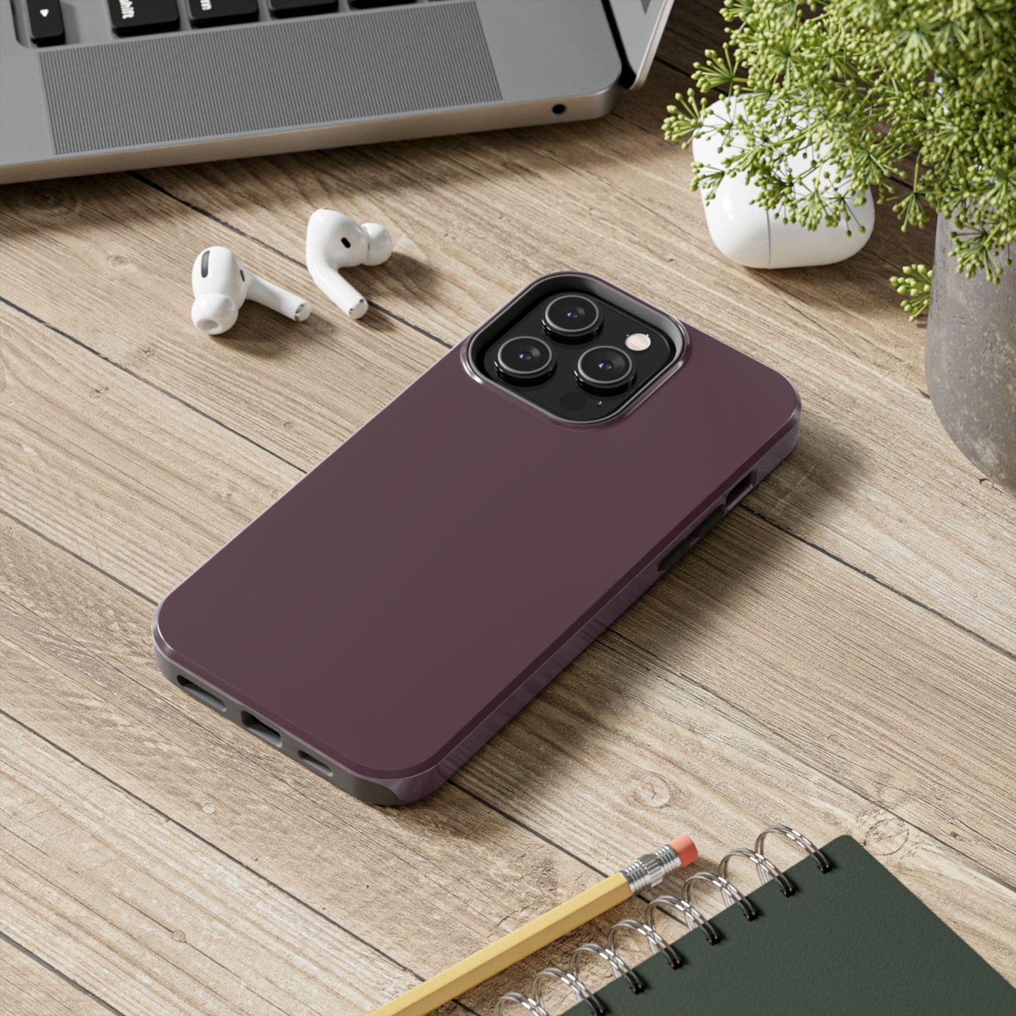Old Mauve Solid Color Tough Phone Cases - iPhone and Samsung - Fall Color